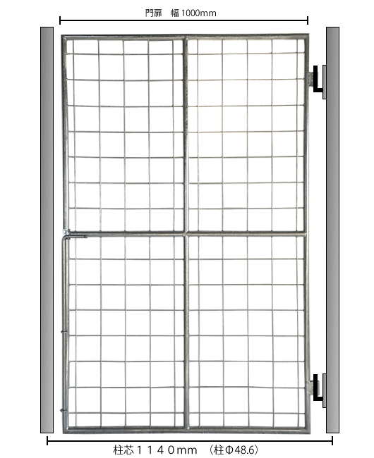 門扉1550ｍｍ　施工図